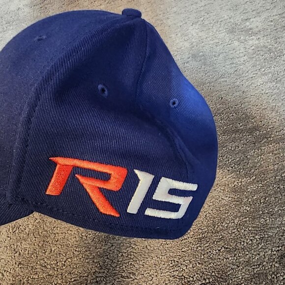 Taylormade Golf R15 Aero Burner Fitted Hat Cap Medium/Large Blue Embroidered - Picture 4 of 12